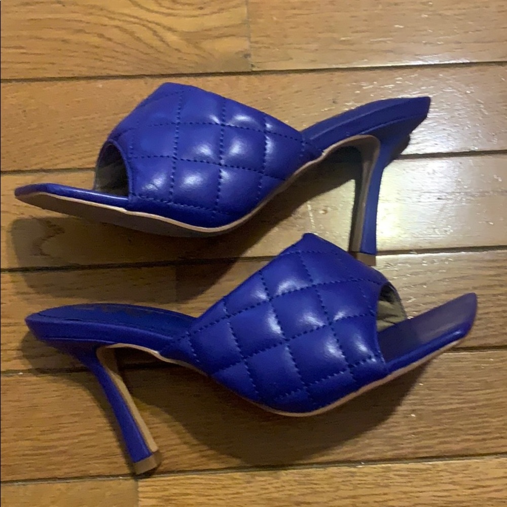 Purple Square Toe Sandals - Picture 3 of 5